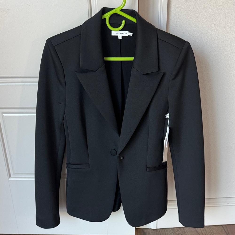 NWT Good American Black Blazer